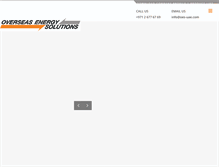 Tablet Screenshot of oes-uae.com